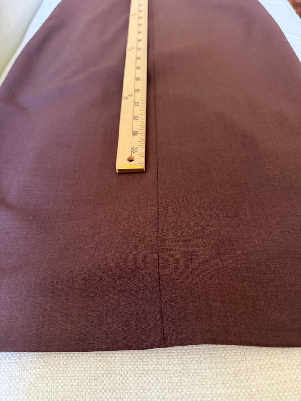Theory Classic Sleeveless Notch-Neck Sheath Dress in Dark Brown/ Eggplant - Picture 10 of 10
